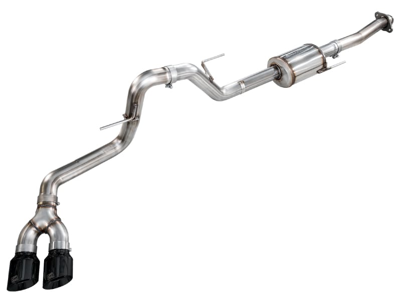 AWE Tuning — AWE 0FG Side Exit Exhaust for Ford F-150 Regular Cab - 4.5" Diamond Black Tips