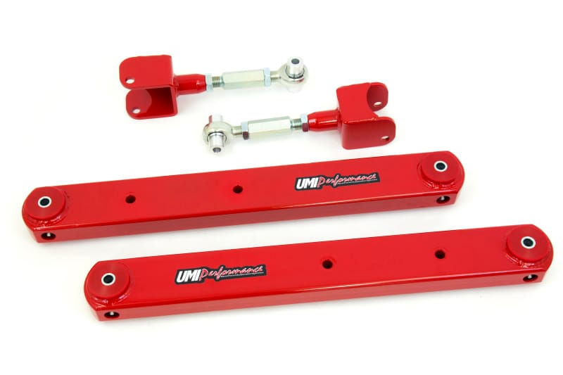 UMI Performance — 402117 - 1968-1972 GM A-Body Rear Control Arm Kit, Boxed Lowers, Adj Uppers