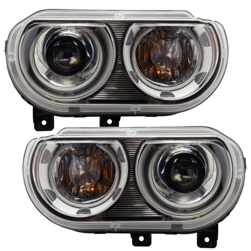 ORACLE Lighting — 2008-2014 Dodge Challenger Pre-Assembled LED Halo Headlights - (HID)