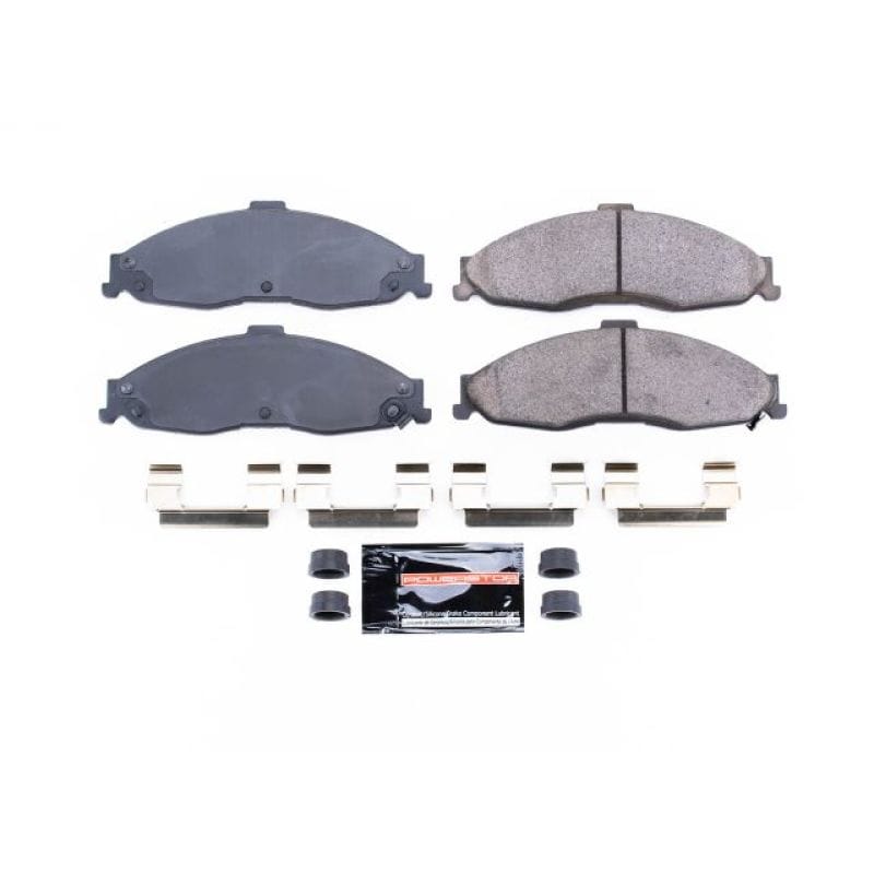 PowerStop — PowerStop - Z23 Daily Driver Carbon-Fiber Ceramic Brake Pads with Hardware Kit