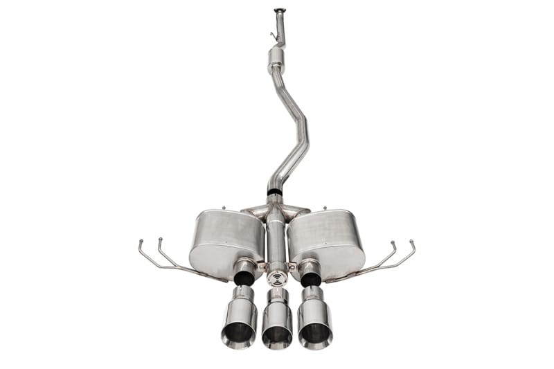 CORSA Performance — 3in. Front Pipe-Back with (1) Corsa Performance resonator; (2) Corsa Performance
3in. Front Pipe-Back with (1) Corsa Performance resonator
(2) Corsa Performance