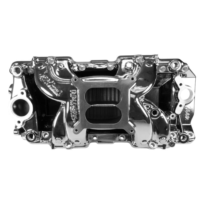 Edelbrock — RPM Air-Gap Big Block Chevy 2-R Intake Manifold, Chrome Plasma Finish