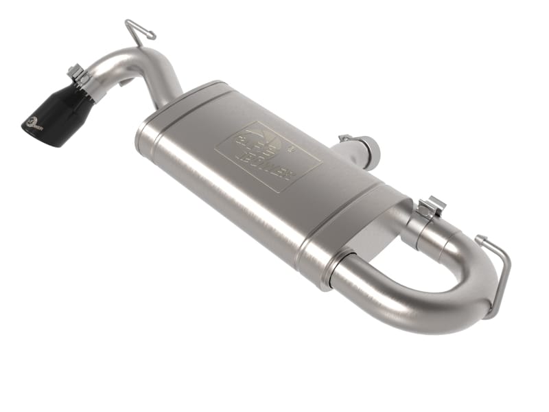 aFe — Vulcan Series 2-1/2 IN 304 Stainless Steel Axle-Back Exhaust System Black