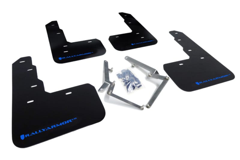 Rally Armor — Black Mud Flap/Blue Logo