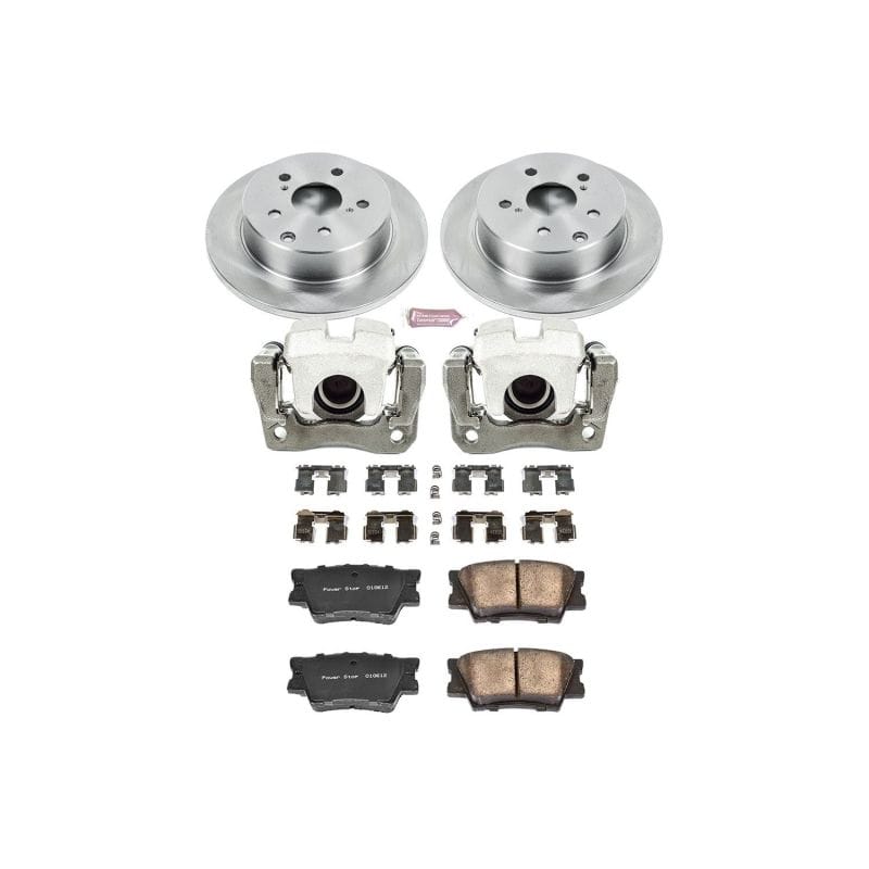 PowerStop — OE Stock Replacement Low-Dust Ceramic Brake Pad, Rotor and Caliper Kit