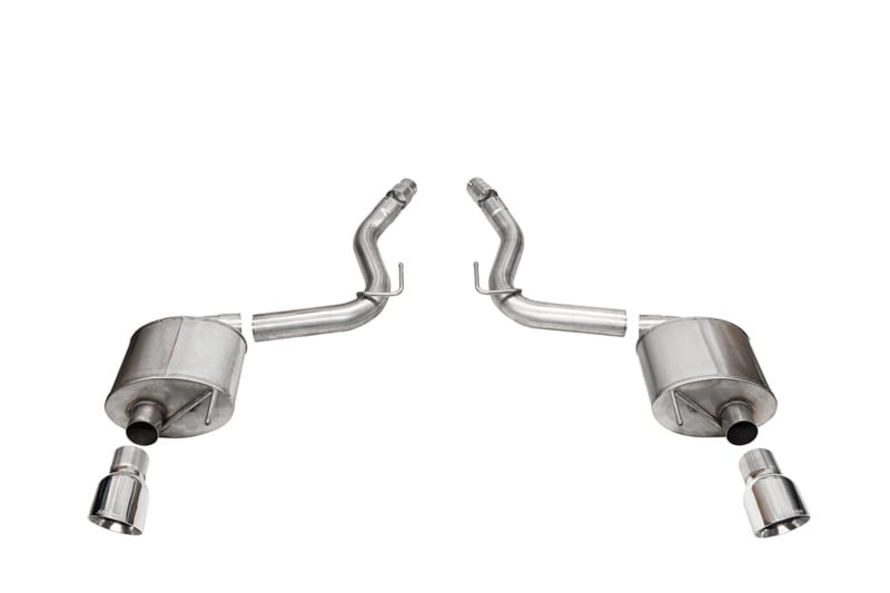 CORSA Performance — 3.0in. Dual Rear Exit Axle-Back Exhaust System with 4.5in. Polished Pro Series T