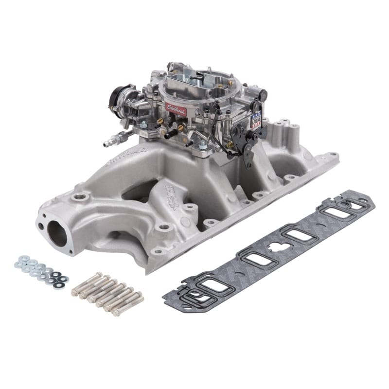 Edelbrock — Single-Quad Manifold And Carb Kit