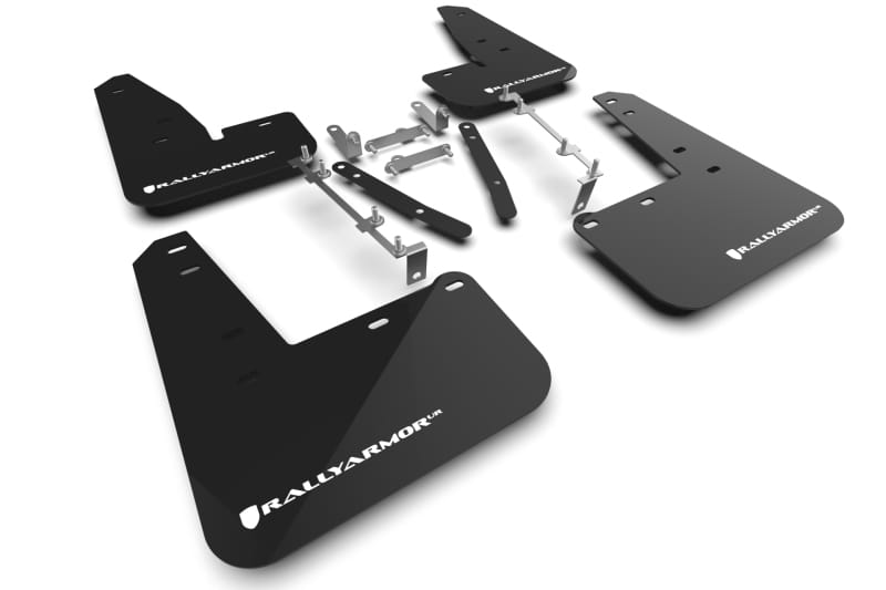 Rally Armor — Black Mud Flap/White Logo