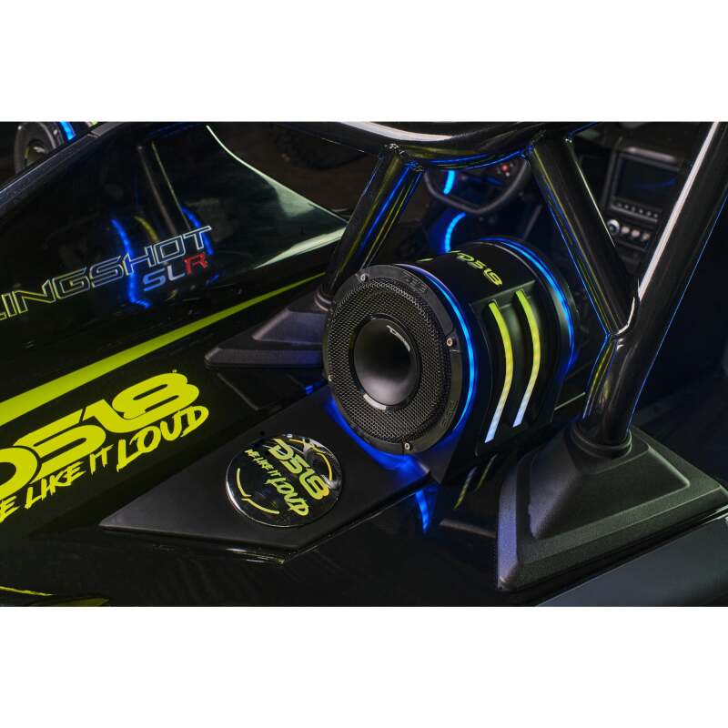 DS18 — DS18 2015+ Polaris Slingshot Headrest Enclosure Fits 4 x 6.5in Speakers (Not Included)