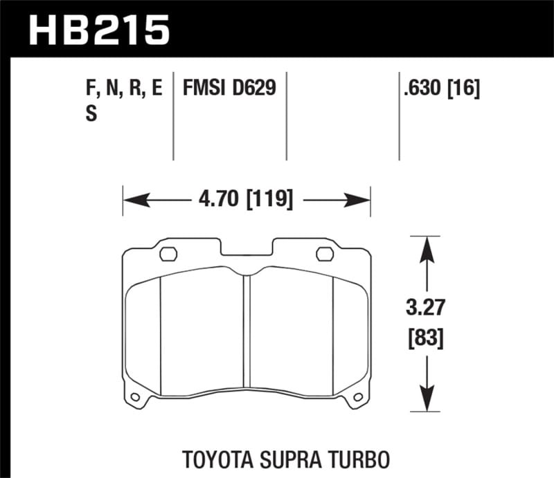 Hawk Performance — HPS 5.0 Disc Brake Pad