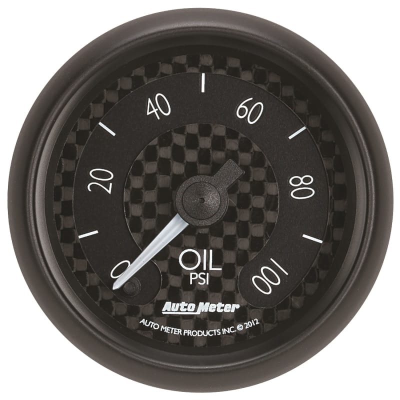 AutoMeter — GAUGE, OIL PRESS, 2 1/16", 100PSI, DIGITAL STEPPER MOTOR, GT