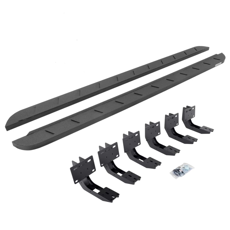 Go Rhino — RB10 Slim Line Running Boards with Mounting Brackets Kit