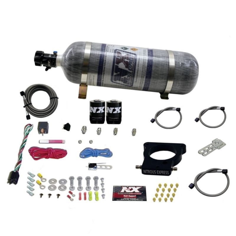 Nitrous Express — LS 78MM 3-BOLT PLATE SYSTEM (50-350HP) W/ 12LB COMPOSITE BOTTLE
Nitrous Oxide Injection System Kit