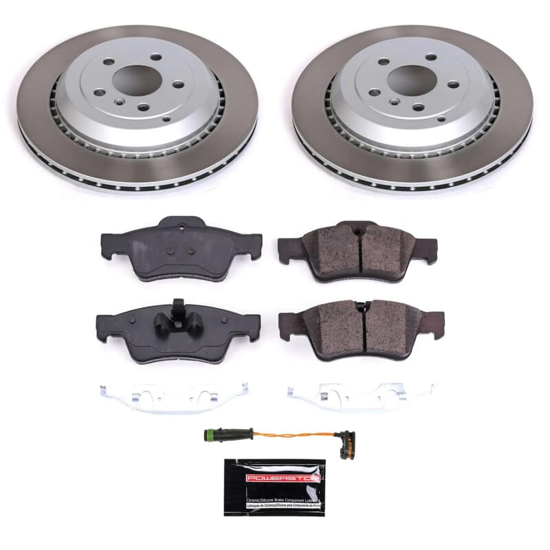 PowerStop — Semi-Coated Rotor and Low-Dust Ceramic Brake Pad Kit