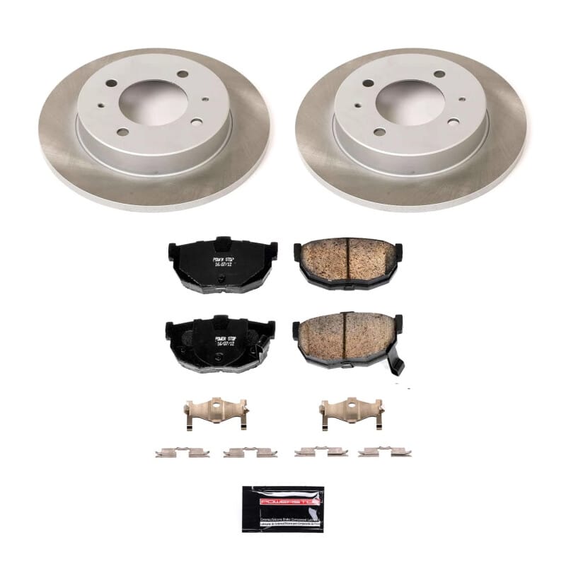 PowerStop — Semi-Coated Rotor and Low-Dust Ceramic Brake Pad Kit