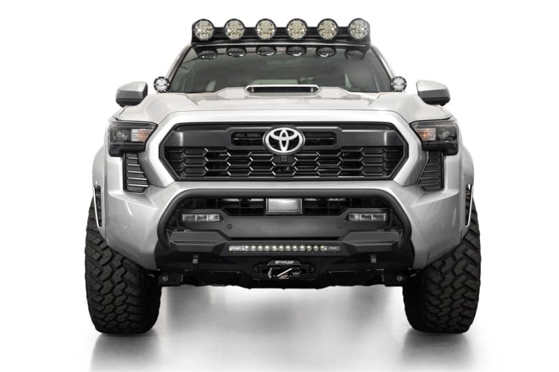 Addictive Desert Designs — Stealth Center Mount Winch Front Bumper With Top Hoop