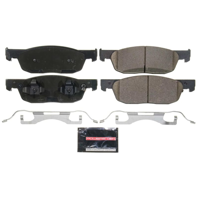 PowerStop — PowerStop - Z23 Daily Driver Carbon-Fiber Ceramic Brake Pads with Hardware Kit