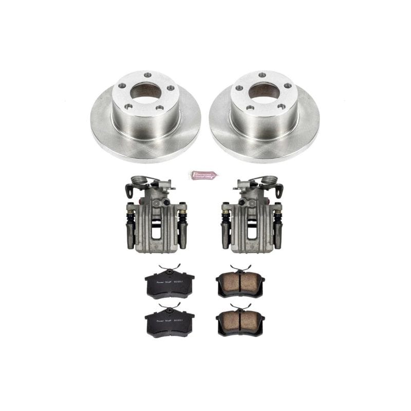 PowerStop — OE Stock Replacement Low-Dust Ceramic Brake Pad, Rotor and Caliper Kit