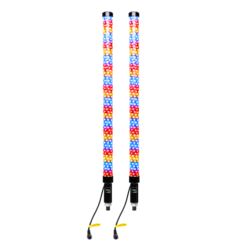 Boss Audio — Boss Audio 36in. 360 Degree LED RGB Whip Lights - Pair