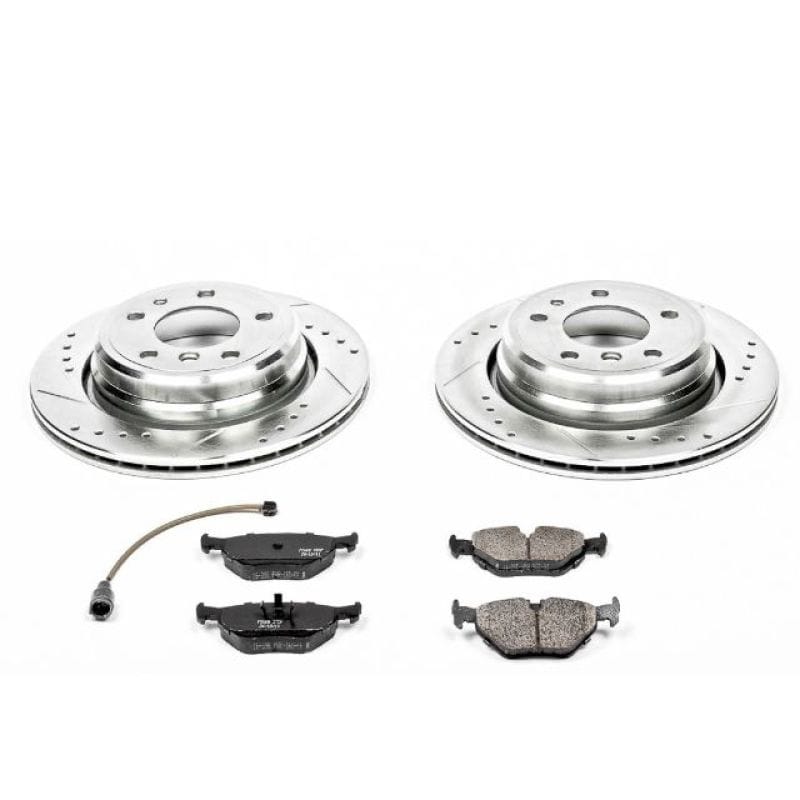 PowerStop — Z23 Daily Driver Carbon-Fiber Ceramic Brake Pad and Drilled & Slotted Rotor Kit