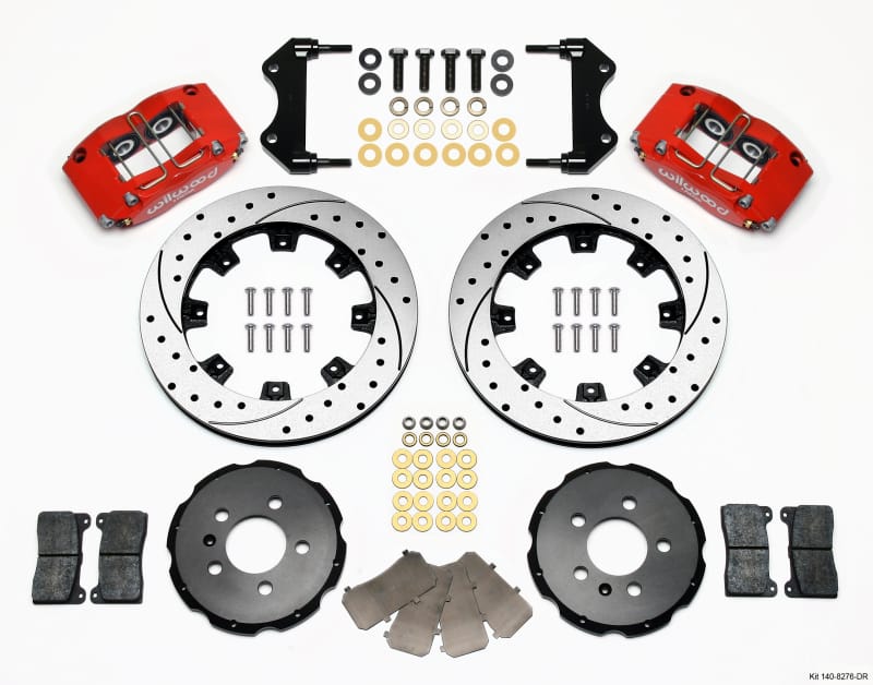 Wilwood — KIT,FRONT,DPR-DS,VW GOLF,2002,12.19 ROTOR,PERFORMANCE DRILLED,RED