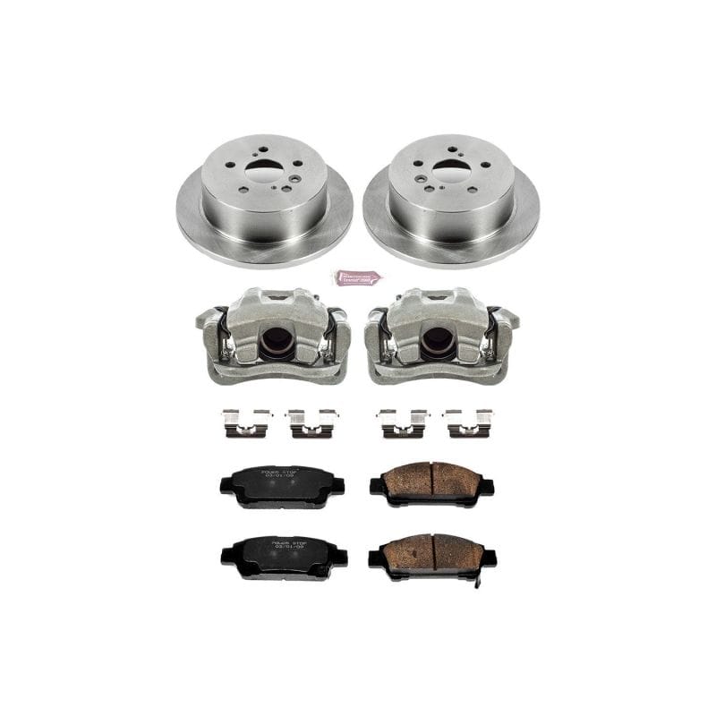 PowerStop — OE Stock Replacement Low-Dust Ceramic Brake Pad, Rotor and Caliper Kit