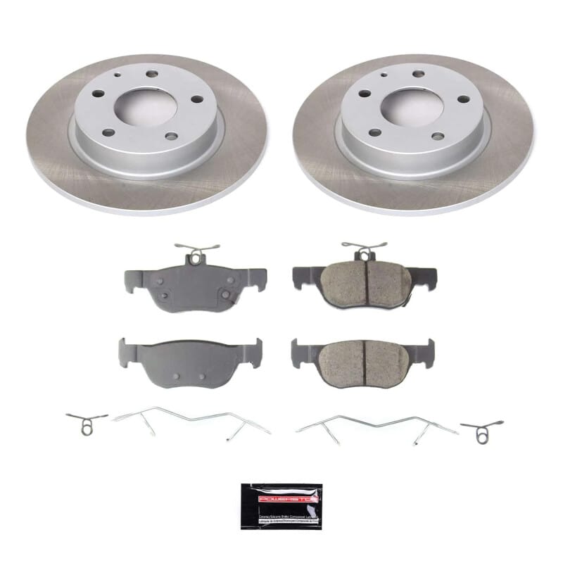PowerStop — Semi-Coated Rotor and Low-Dust Ceramic Brake Pad Kit