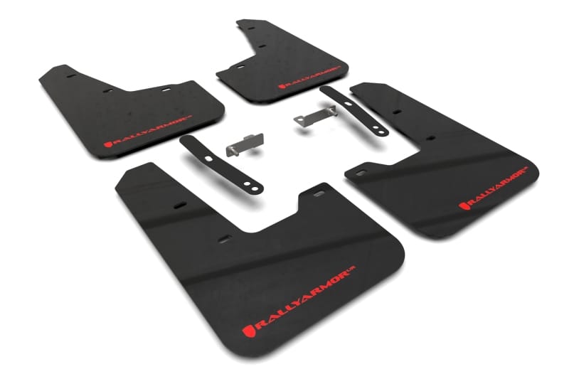 Rally Armor — Black Mud Flap/Red Logo