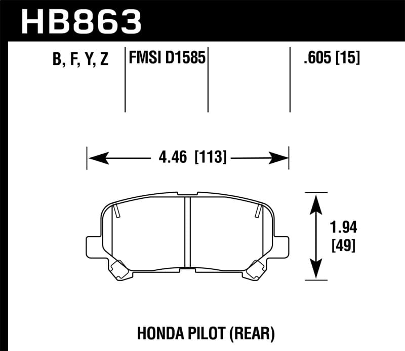 Hawk Performance — Performance Ceramic Disc Brake Pad