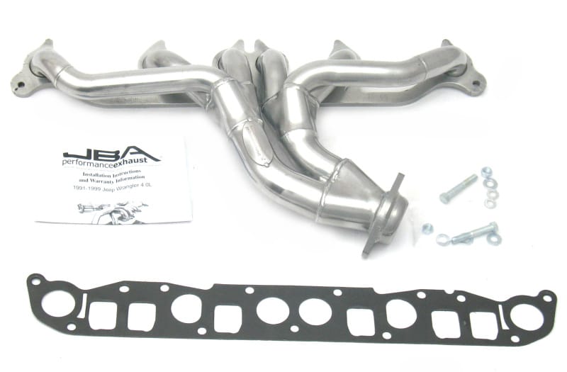 JBA — 91-99 JEEP Cat4Ward® 4.0L Silver Ctd