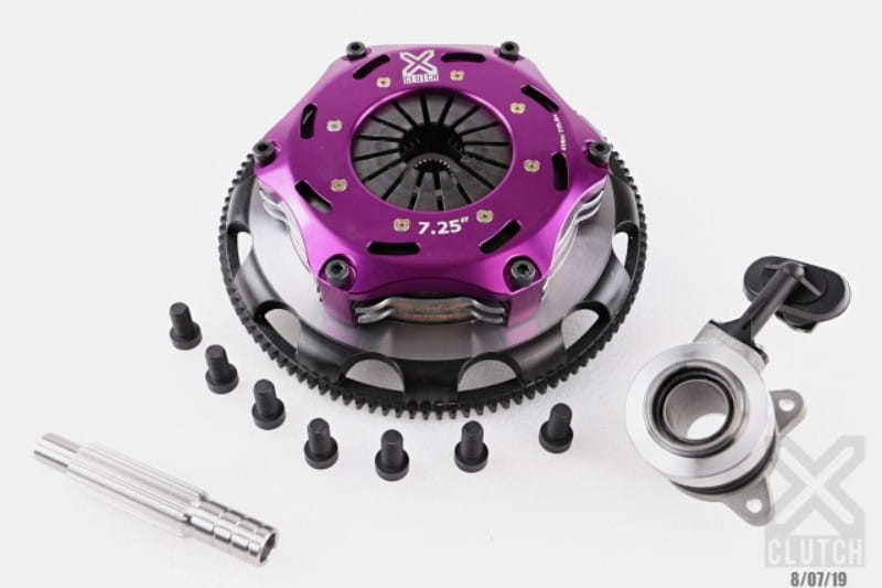 XCLUTCH — Clutch Kit Inc Chromoly Flywheel + HRB; 7  1/4" Twin Sprung Ceramic Discs 
