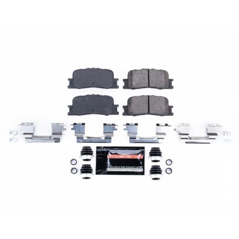PowerStop — PowerStop - Z23 Daily Driver Carbon-Fiber Ceramic Brake Pads with Hardware Kit