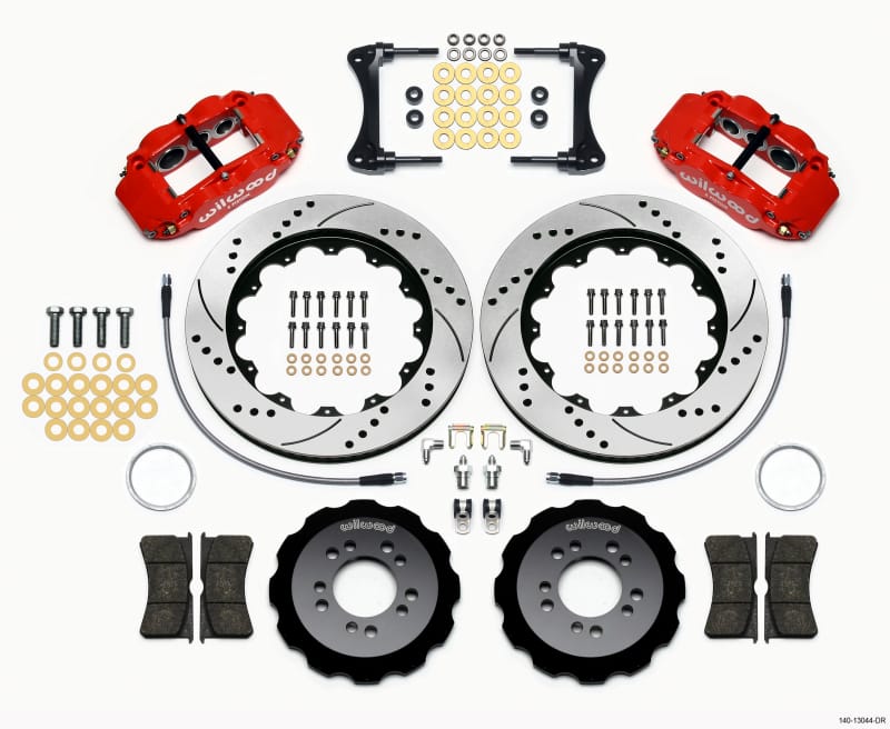 Wilwood — KIT,FRONT,HYUNDAI GENESIS COUPE,10-13 FNSL6R,14.00x1.25,SRP,RED,W/LINES