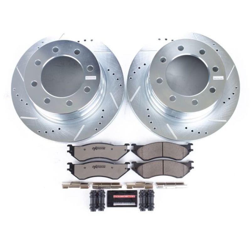 PowerStop — Z36 Truck and SUV Carbon-Fiber Ceramic Brake Pad and Drilled & Slotted Rotor Kit