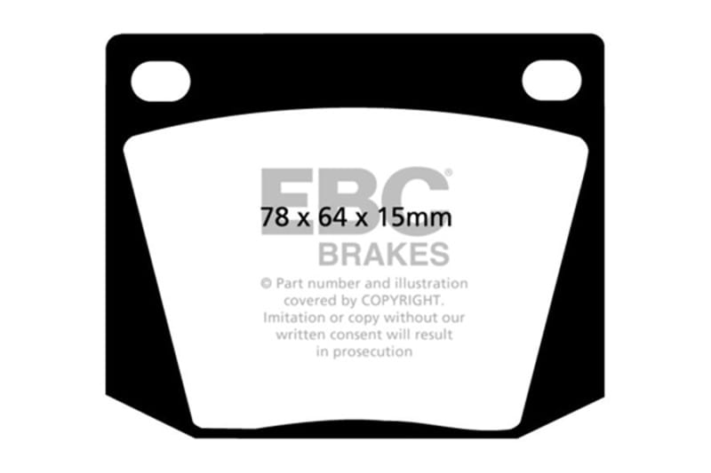 EBC — EBC 63-69 Ac Cobra 4.7 Greenstuff Front Brake Pads
Disc Brake Pad