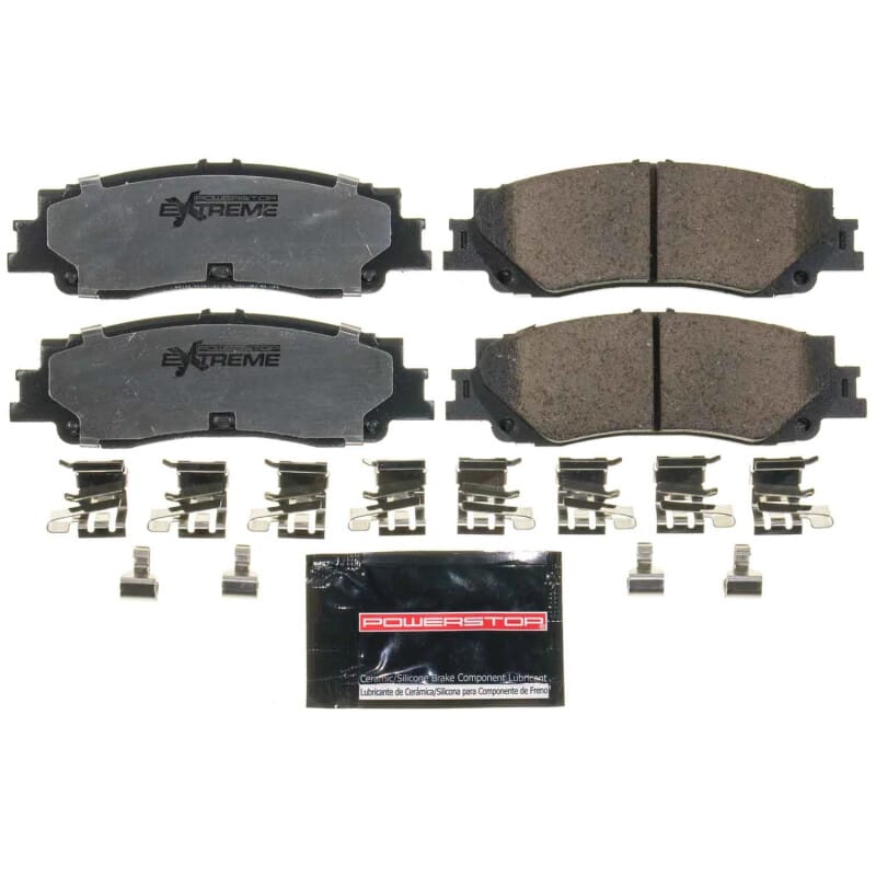 PowerStop — PowerStop - Z36 Truck and SUV Carbon-Fiber Ceramic Brake Pads with Hardware Kit