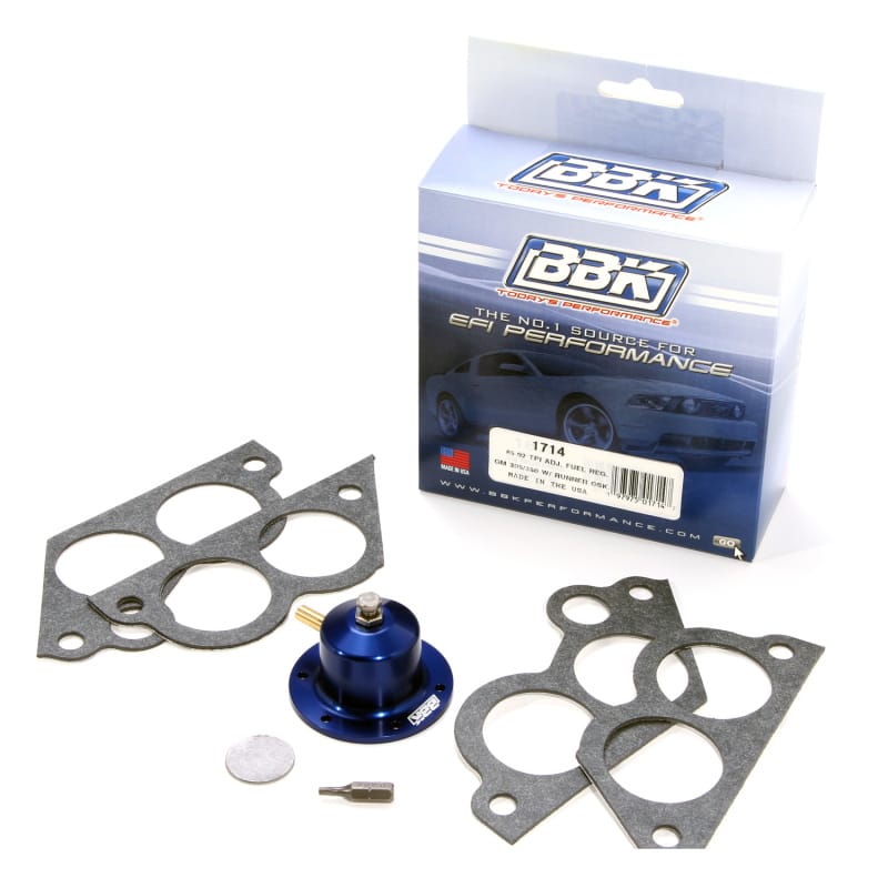 BBK — 1985-1992 GM TPI 305/350 ADJUSTABLE FUEL PRESSURE REGULATOR KIT
Fuel Pressure Regulator Kit