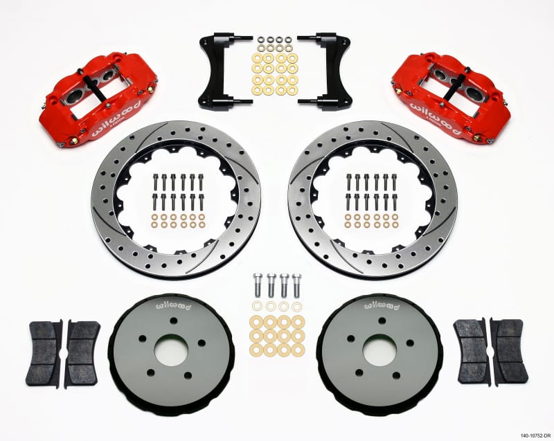 Wilwood — KIT,FRONT,MATRIX 2009,FNSL6R,12.88x1.10 ROTOR,DRILLED,RED