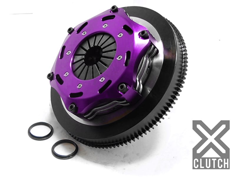 XCLUTCH — Clutch Kit Inc Chromoly Flywheel; 7  1/4" Twin Solid Ceramic Clutch Discs