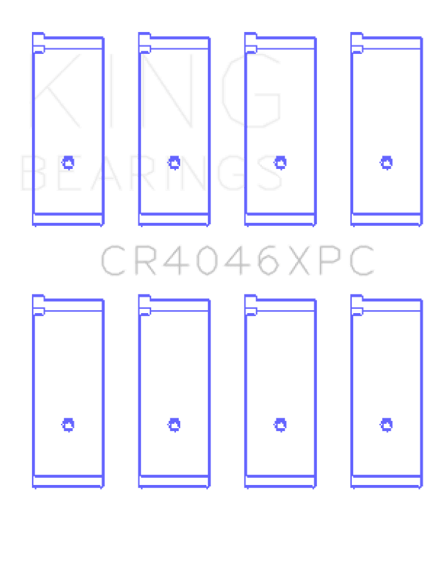 King Engine Bearings — CONNECTING ROD BEARING SET For HONDA B20B4, B20Z2, D16 SERIES, ZC, 16V