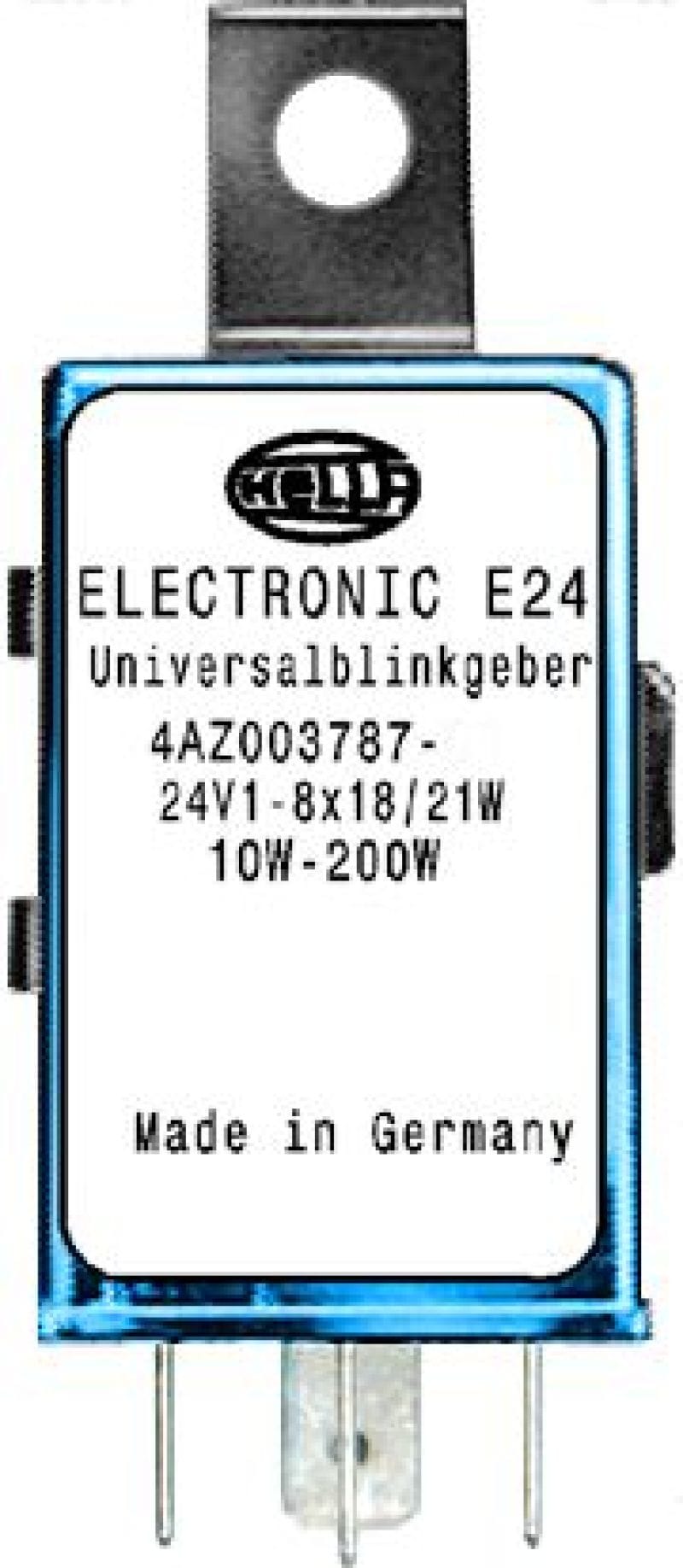 Hella — Hella 4 Pin High Capacity Flasher Unit 24V
Flasher, 4 pin, 24 V