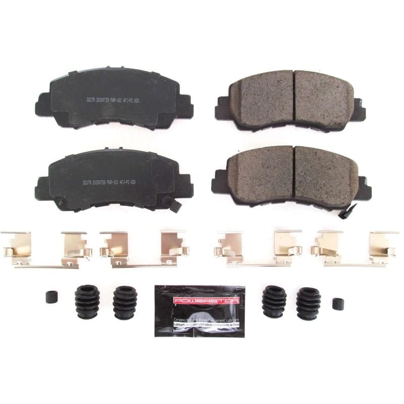 PowerStop — PowerStop - Z23 Daily Driver Carbon-Fiber Ceramic Brake Pads with Hardware Kit