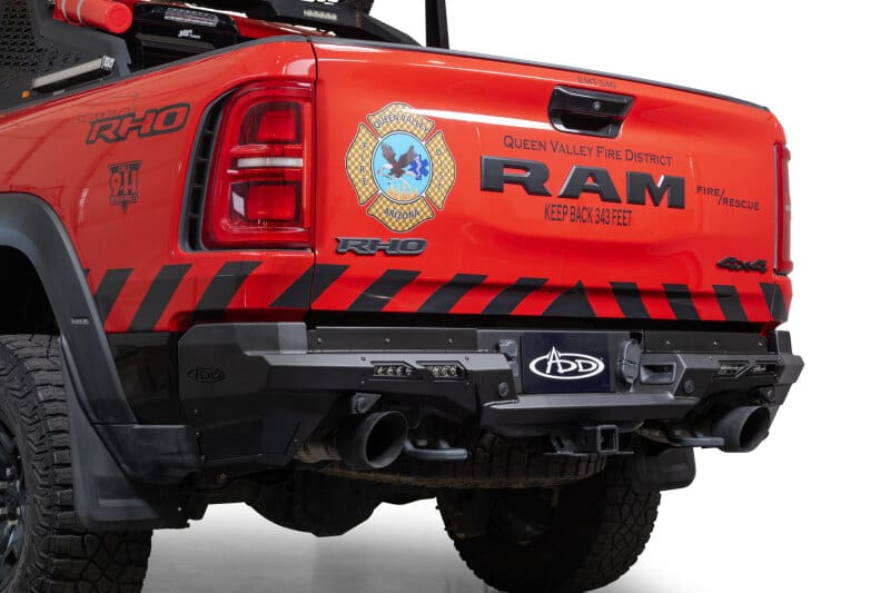 Addictive Desert Designs — Addictive Desert Designs2025 Ram RHO Phantom Rear Bumper - Hammer Black Powder Coat