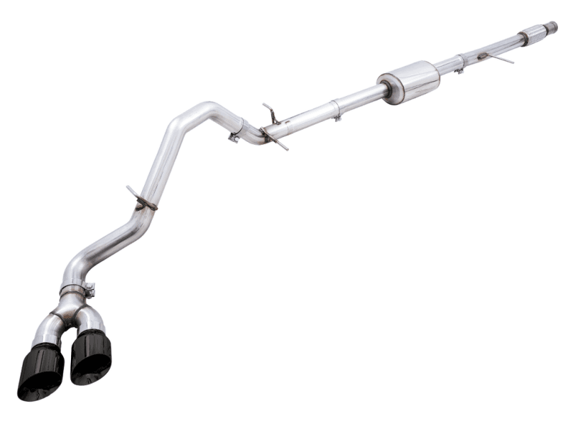 AWE Tuning — AWE 0FG Dual Side Exit for 4th Gen Silverado/Sierra 1500 5.3L (Flat Bumper)