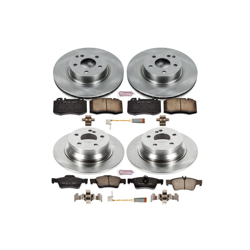 PowerStop — OE Stock Replacement Low-Dust Ceramic Brake Pad and Rotor Kit