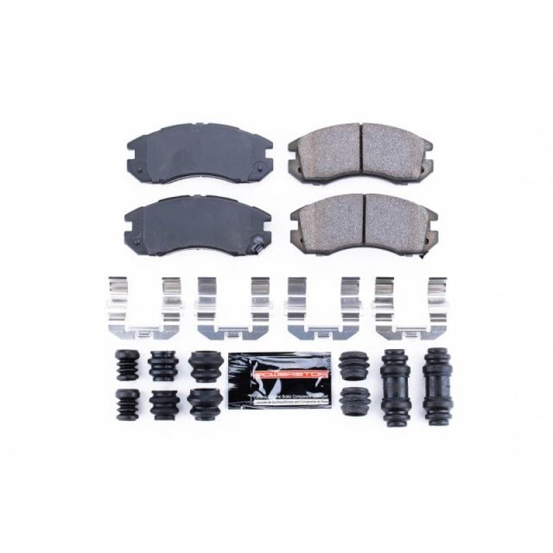 PowerStop — PowerStop - Z23 Daily Driver Carbon-Fiber Ceramic Brake Pads with Hardware Kit