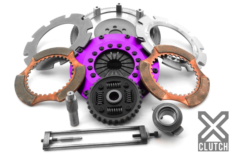 XCLUTCH — Clutch Kit Inc Chromoly Flywheel; 8" Twin Sprung Ceramic Clutch Discs