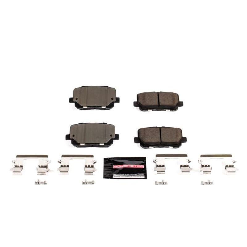 PowerStop — PowerStop - Z23 Daily Driver Carbon-Fiber Ceramic Brake Pads with Hardware Kit