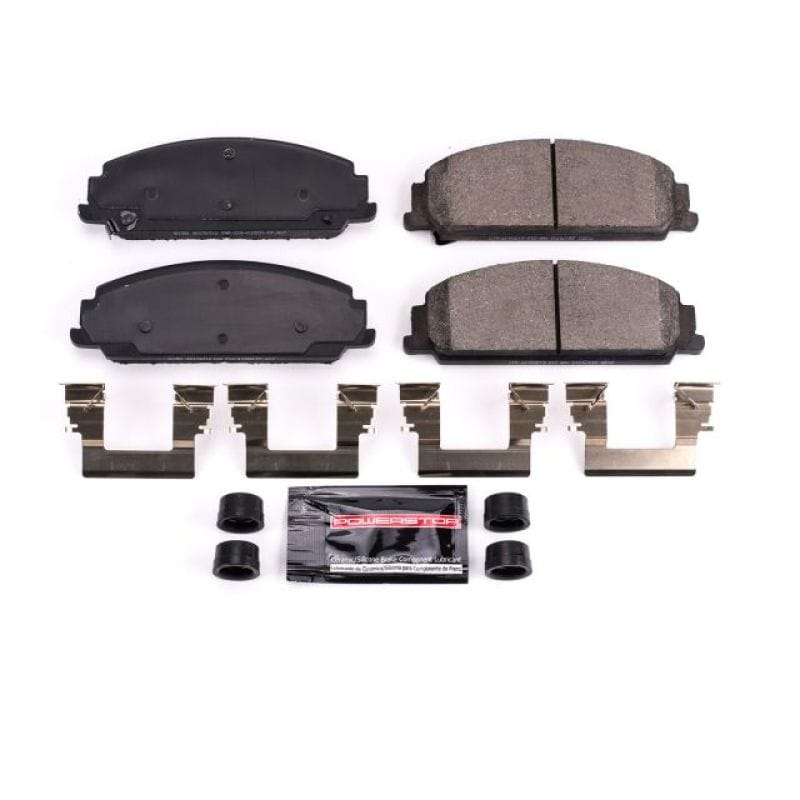 PowerStop — PowerStop - Z23 Daily Driver Carbon-Fiber Ceramic Brake Pads with Hardware Kit