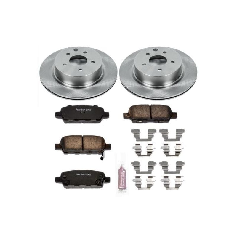 PowerStop — OE Stock Replacement Low-Dust Ceramic Brake Pad and Rotor Kit